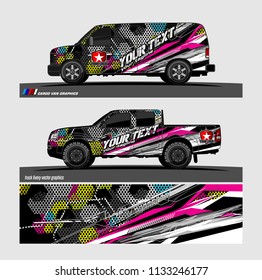 car decal designs. abstract vector background for vehicle vinyl branding