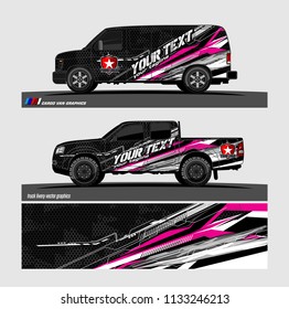 car decal designs. abstract vector background for vehicle vinyl branding