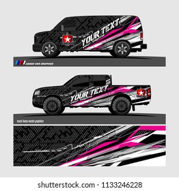 car decal designs. abstract vector background for vehicle vinyl branding