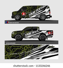car decal designs. abstract vector background for vehicle vinyl branding