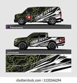 car decal designs. abstract vector background for vehicle vinyl branding