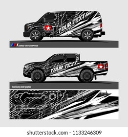 car decal designs. abstract vector background for vehicle vinyl branding