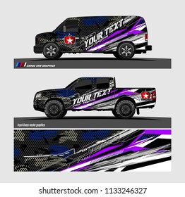 car decal designs. abstract vector background for vehicle vinyl branding