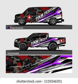 car decal designs. abstract vector background for vehicle vinyl branding
