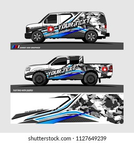 car decal graphic. abstract racing livery design for vehicle vinyl wrap