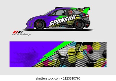car decal graphic background vector. abstract racing livery design for vehicle vinyl wrap 
