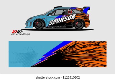 car decal graphic background vector. abstract racing livery design for vehicle vinyl wrap 
