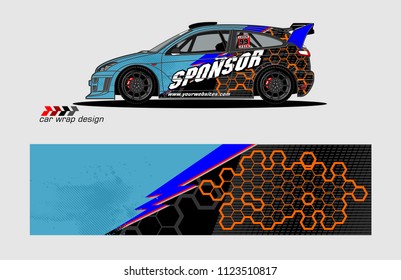 car decal graphic background vector. abstract racing livery design for vehicle vinyl wrap 

