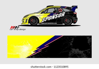 car decal graphic background vector. abstract racing livery design for vehicle vinyl wrap 
