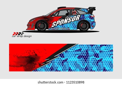 car decal graphic background vector. abstract racing livery design for vehicle vinyl wrap 
