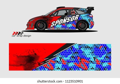 car decal graphic background vector. abstract racing livery design for vehicle vinyl wrap 
