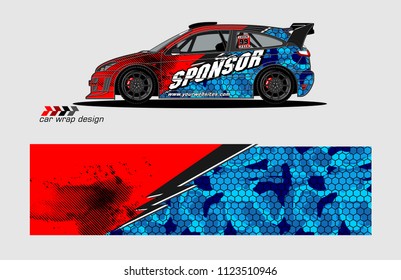 car decal graphic background vector. abstract racing livery design for vehicle vinyl wrap 
