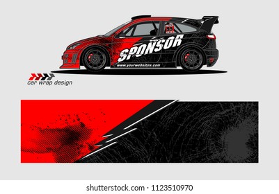 car decal graphic background vector. abstract racing livery design for vehicle vinyl wrap 

