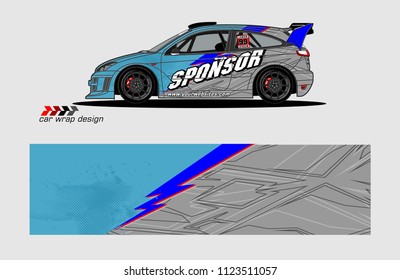 car decal graphic background vector. abstract racing livery design for vehicle vinyl wrap 
