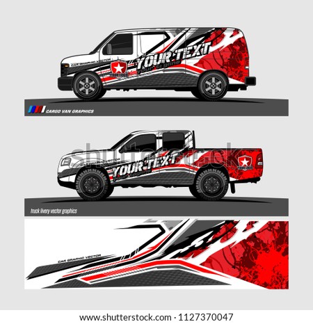 car decal graphic background vector. abstract racing livery design for vehicle vinyl wrap 