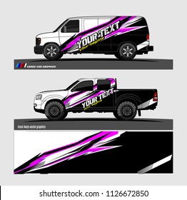 car decal graphic design vector. abstract background for vehicle vinyl wrap