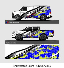 car decal graphic design vector. abstract background for vehicle vinyl wrap