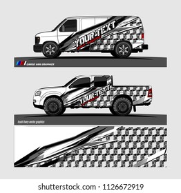 car decal graphic design vector. abstract background for vehicle vinyl wrap