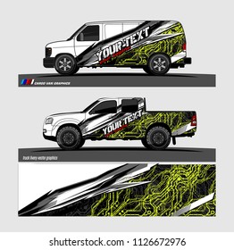 car decal graphic design vector. abstract background for vehicle vinyl wrap