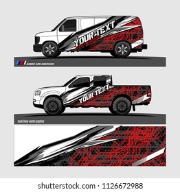 car decal graphic design vector. abstract background for vehicle vinyl wrap