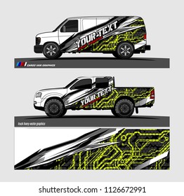 car decal graphic design vector. abstract background for vehicle vinyl wrap