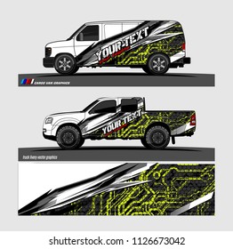 car decal graphic design vector. abstract background for vehicle vinyl wrap
