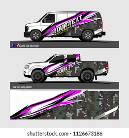 car decal graphic design vector. abstract background for vehicle vinyl wrap