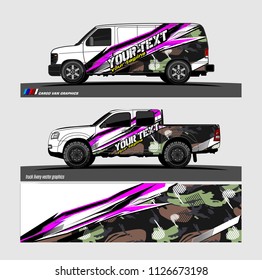 car decal graphic design vector. abstract background for vehicle vinyl wrap