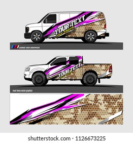 car decal graphic design vector. abstract background for vehicle vinyl wrap
