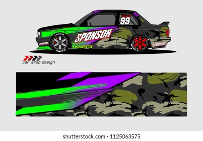 car decal graphic vector