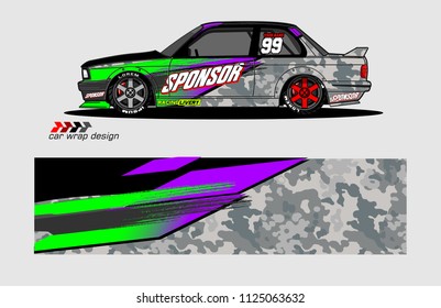 car decal graphic vector