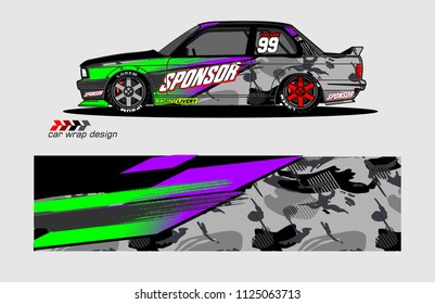 car decal graphic vector