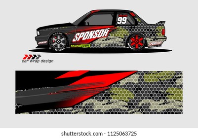 car decal graphic vector