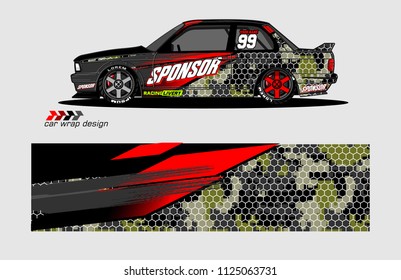 car decal graphic vector