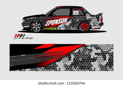 car decal graphic vector