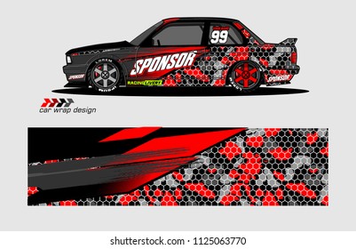 car decal graphic vector