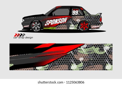 car decal graphic vector
