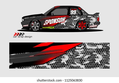 car decal graphic vector
