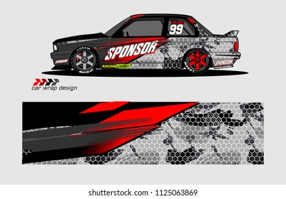 car decal graphic vector