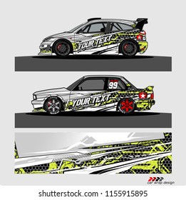 car decal graphic vector. abstract lines with camouflage background for vehicle vinyl wrap