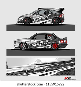 car decal graphic vector. abstract lines with camouflage background for vehicle vinyl wrap
