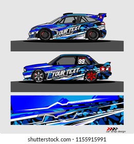 car decal graphic vector. abstract lines with camouflage background for vehicle vinyl wrap