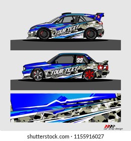 car decal graphic vector. abstract lines with camouflage background for vehicle vinyl wrap