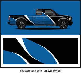 Car decal graphic vector, design 