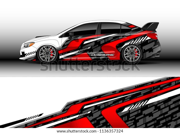 Car decal graphic vector, truck and cargo van wrap\
vinyl sticker. Graphic abstract stripe designs for branding, race\
and drift livery car