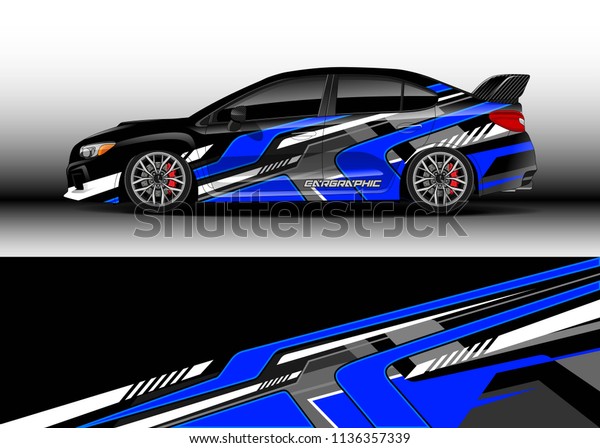 Car decal graphic vector, truck and cargo van wrap\
vinyl sticker. Graphic abstract stripe designs for branding, race\
and drift livery car