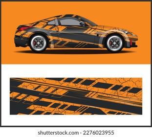 Vector gráfico de calcomanías de coches, diseño de pegatinas de envolvimiento de vehículos de vinilo