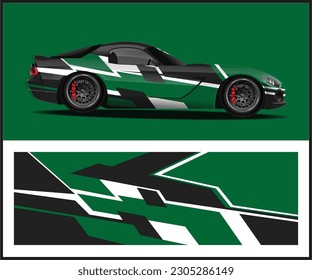 Car decal graphic vector, vinyl vehicle wrap sticker design