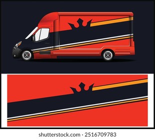 Car decal graphic vector, vinyl vehicle wrap sticker design