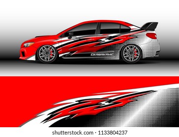 Car decal graphic vector, wrap vinyl sticker. Graphic abstract stripe designs for race and  drift livery car